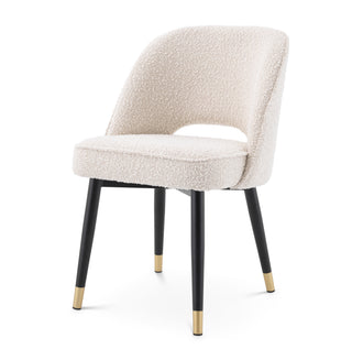 Dining Chair Cliff bouclé cream set of 2
