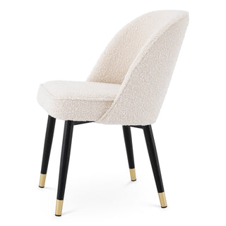 Dining Chair Cliff bouclé cream set of 2
