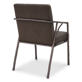 Dining Chair Antico medium bronze finish abrasia