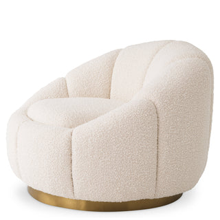 Swivel Chair Inger bouclé cream