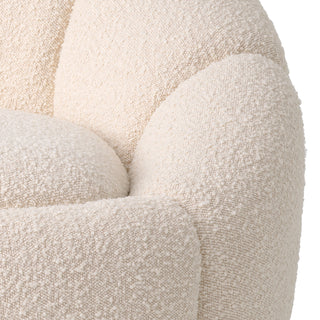 Swivel Chair Inger bouclé cream
