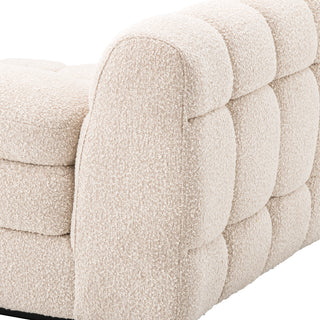 Modular Sofa Dean bouclé cream - Right