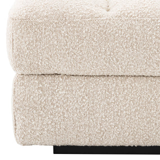 Modular Sofa Dean bouclé cream - Ottoman