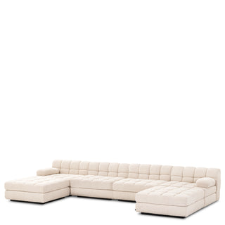 Modular Sofa Dean bouclé cream - Ottoman