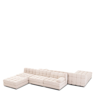 Modular Sofa Dean bouclé cream - Ottoman