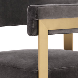 Counter Stool Clubhouse savona grey velvet