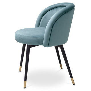 Dining Chair Chloé savona blue velvet set of 2