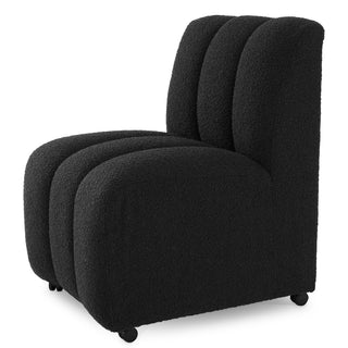 Dining Chair Kelly bouclé black