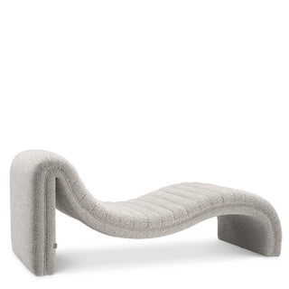 Chaise Longue Pioneer bouclé grey