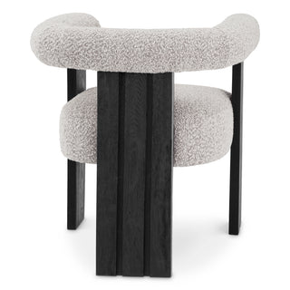 Dining Chair Percy bouclé grey