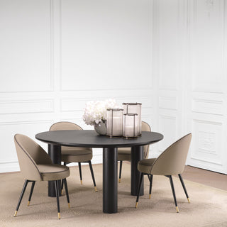 Dining Chair Cooper faux leather beige set of 2