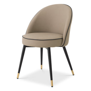 Dining Chair Cooper faux leather beige set of 2
