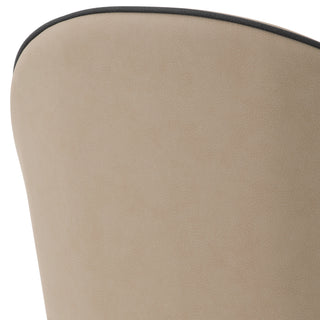 Dining Chair Cooper faux leather beige set of 2