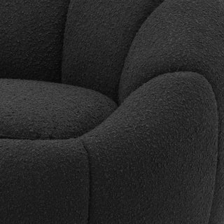 Swivel Chair Inger bouclé black