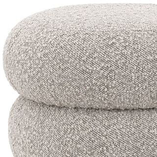 Stool Tulum bouclé grey