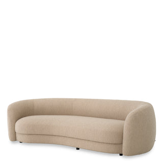 Boucle Curved Sofa Blaine