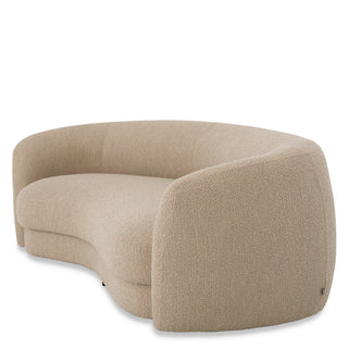 Boucle Curved Sofa Blaine