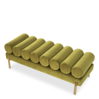 Bench Oxley savona vintage green velvet brushed brass finish