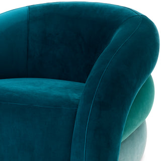 Swivel Chair Novelle savona sea green velvet