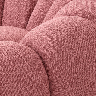 Swivel Chair Mello bouclé rose
