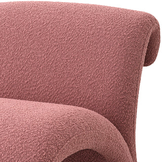 Chair Vignola bouclé rose