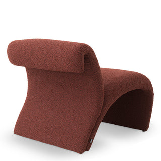 Chair Vignola bouclé rouge