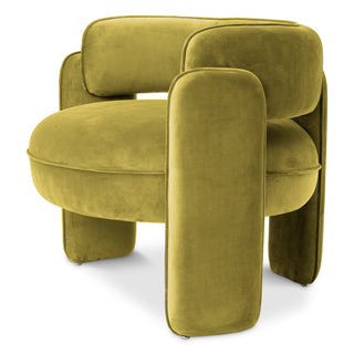Chair Chaplin savona vintage green velvet