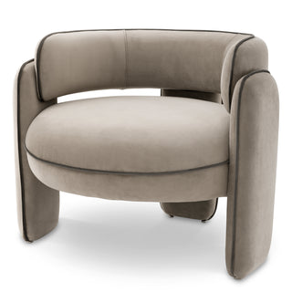 Chair Chaplin savona greige velvet