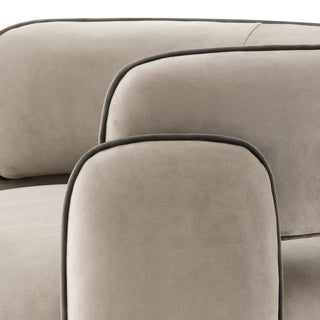 Chair Chaplin savona greige velvet