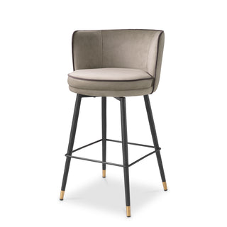 Modern Swivel Counter Stool Grenada Gray