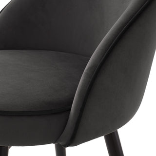 Bar Stool Cooper roche dark grey velvet set of 2