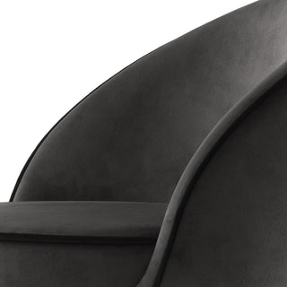 Counter Stool Cooper roche dark grey velvet set of 2