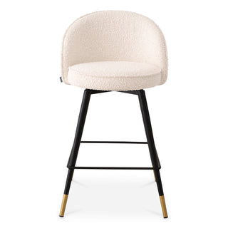 Counter Stool Cooper bouclé cream set of 2