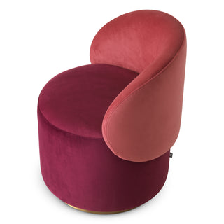 Low Dining Chair Greer savona bordeaux velvet