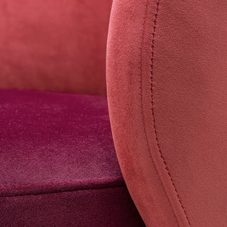 Low Dining Chair Greer savona bordeaux velvet