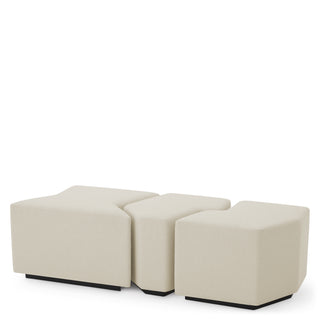 Stool Filbert rêve cream set of 3