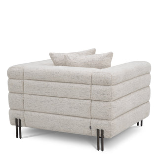 Chair York seashell off-white bronze finish