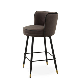 Counter Stool Grenada savona grey velvet