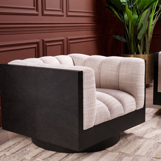 Swivel Chair Davide skyward sand