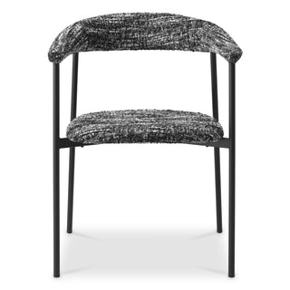 Dining Chair Julio bouclé sonata black set of 2