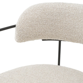 Dining Chair Giuseppe bouclé chalk white