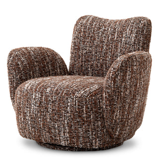 Red Boucle Accent Chair Merida