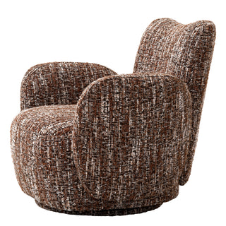 Red Boucle Accent Chair Merida