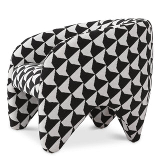 Chair Toledo zenith black and white