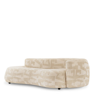 Geometric Pattern Curved Sofa Julita