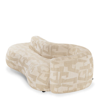 Geometric Pattern Curved Sofa Julita
