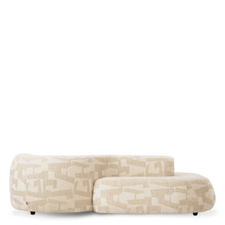 Geometric Pattern Curved Sofa Julita
