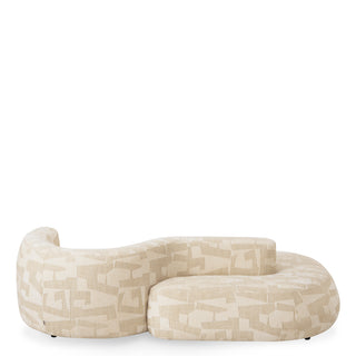Geometric Pattern Curved Sofa Julita