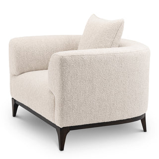 Chair Brannan bouclé chalk white