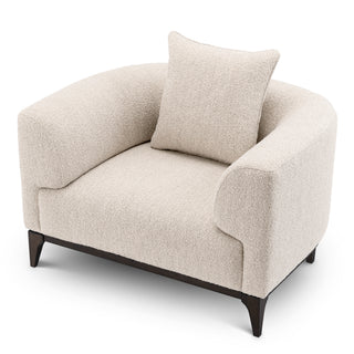 Chair Brannan bouclé chalk white